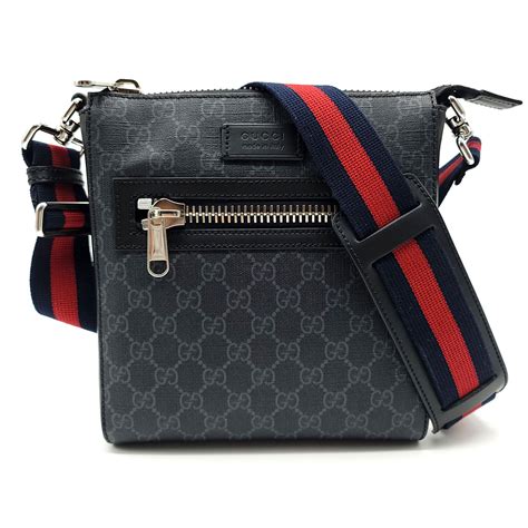 gucci black small gg messenger bag|farfetch Gucci Messenger bag.